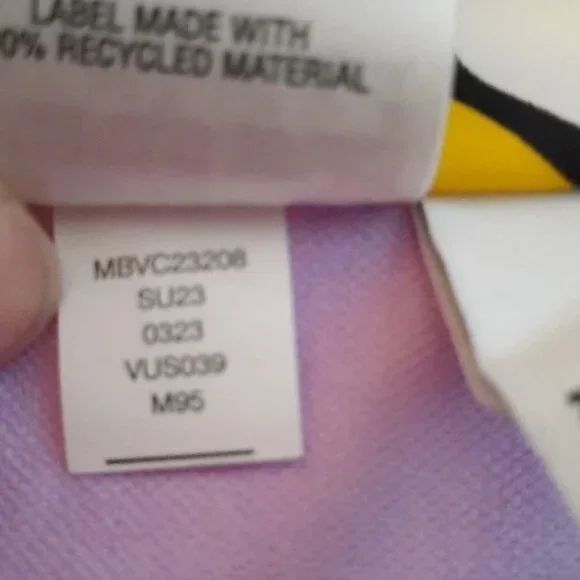 Bar lll  Macy's 70's Vibe Check Ring Monokini Swimsuit Swimwear Size XL - Picture 9 of 12